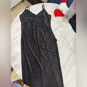 Charlotte Russe Charcoal Midi Dress size XL
